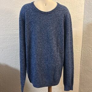 1901 Nordstrom merino wool cashmere blend blue sweater men's XL